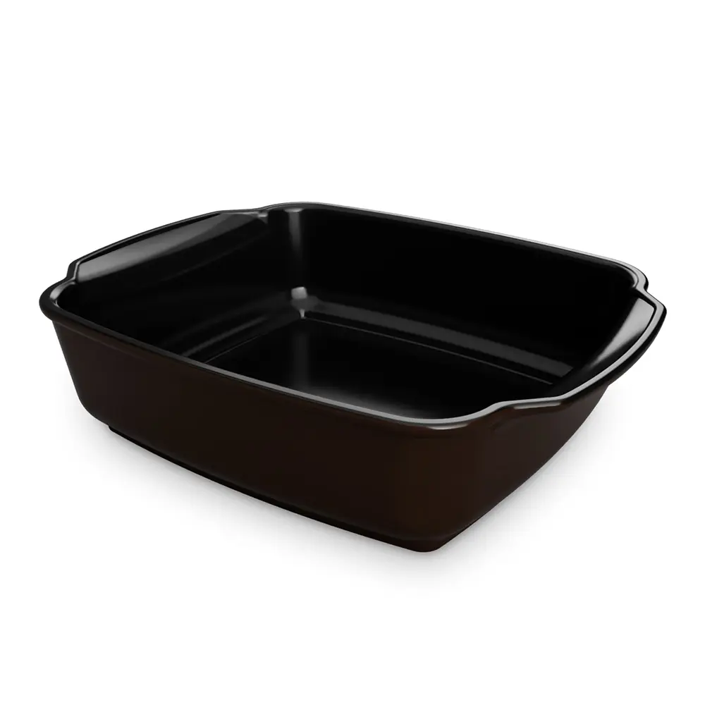 Assadeira Gusto Ceraflame Retangular 24x22x7cm 2000ml - Chocolate