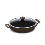 Frigideira com Alças Ceraflame Clear 28cm 2500ML - Chocolate (Indução)