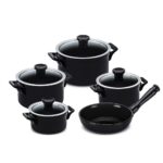 CONJUNTO CLEAR 5 PCS - PRETO