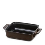 Assadeira Clear Ceraflame Retangular 25x22cm com Alça 2000ml - Chocolate