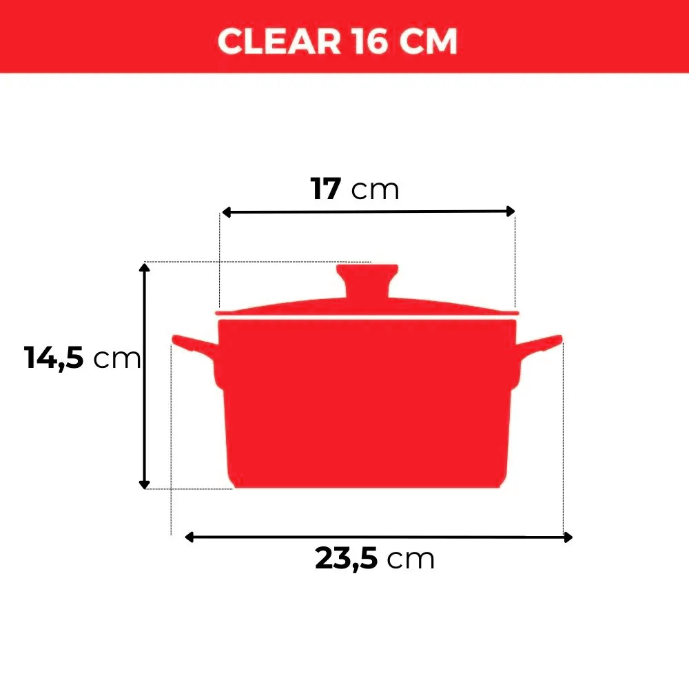 Jogo De Panelas De Cerâmica Ceraflame Clear+ 5 Pcs - Chocolate - Imagem 4