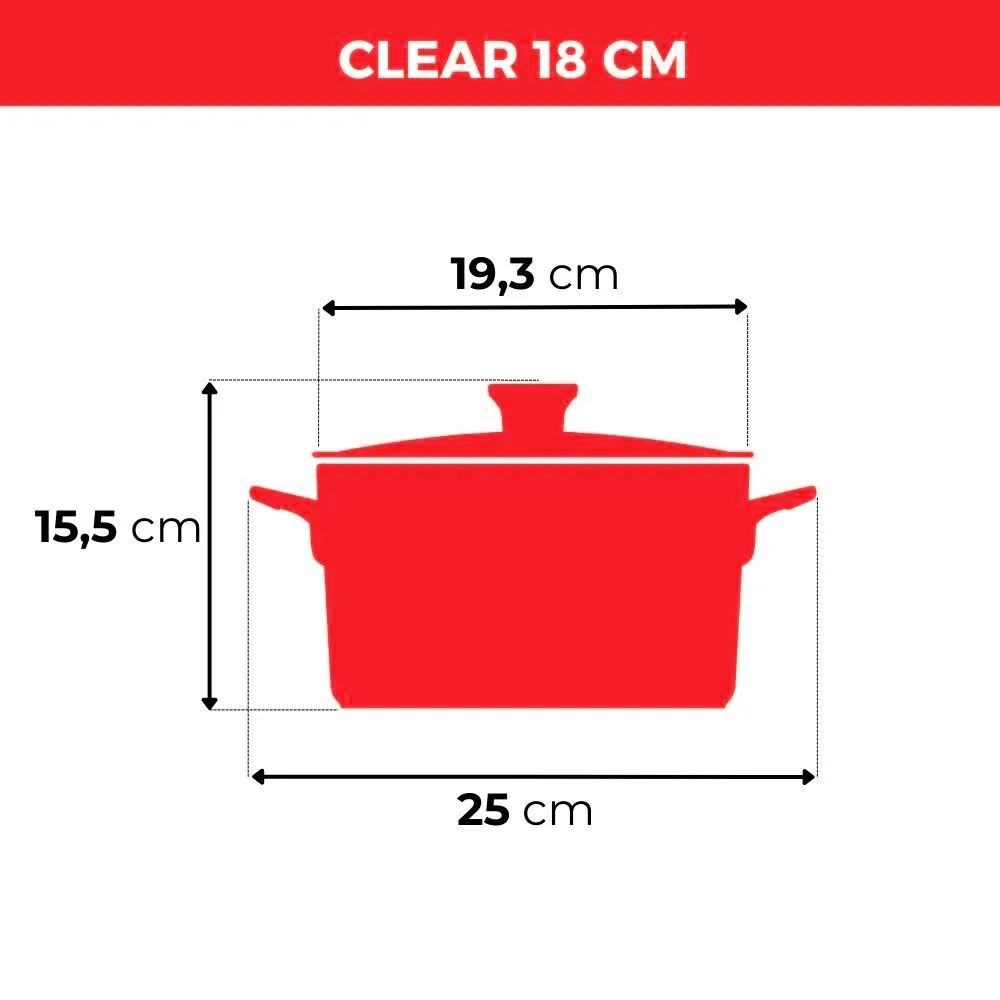 Jogo De Panelas De Cerâmica Ceraflame Clear+ 5 Pcs - Chocolate - Imagem 5