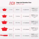 Jogo De Panelas De Cerâmica Ceraflame Duo (Smart) 5 peças - Pomodoro - Imagem 2